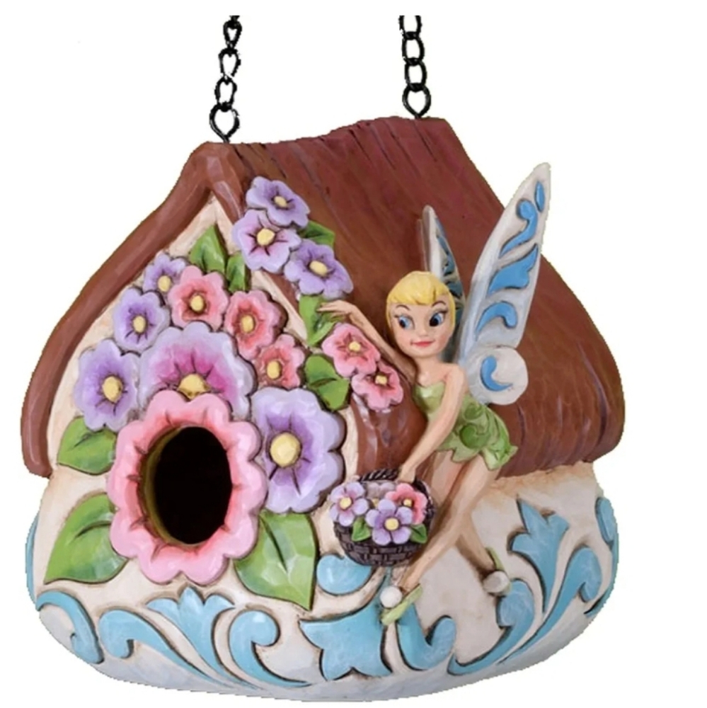 Jim Shore Disney Traditions Pixie Perch Tinker Bell House Birdhouse